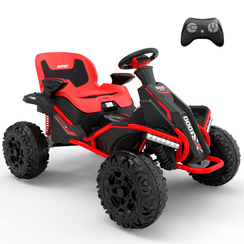 24V 4WD 2WD Switchable Powered Ride On Car w 4X75W Powerful Motor Remote LEDlight Shock Absorber Green Black